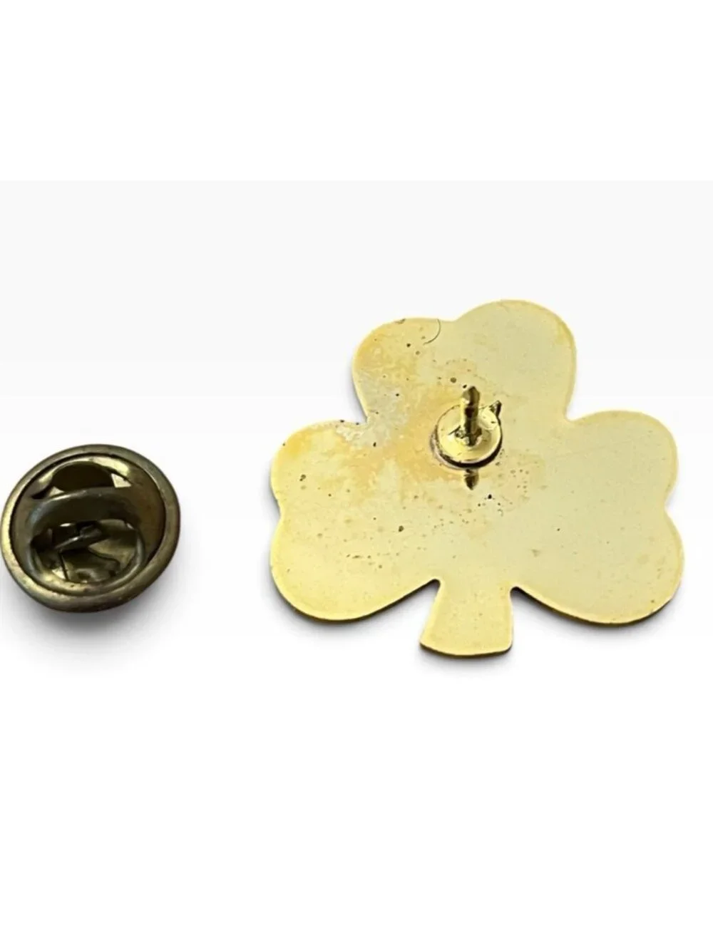 University of Notre Dame Shamrock 3 Leaf Clover Pin St Patrick's Day Vintage